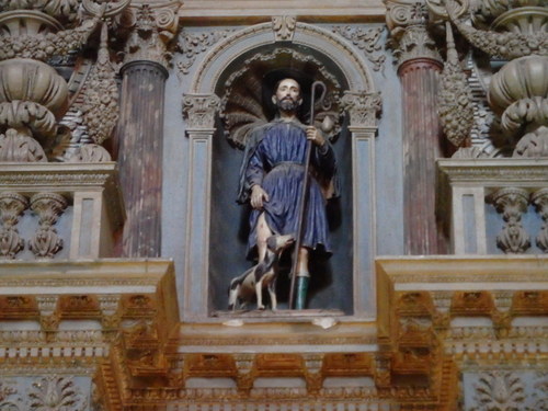 San Roque is a patron saint to dogs.